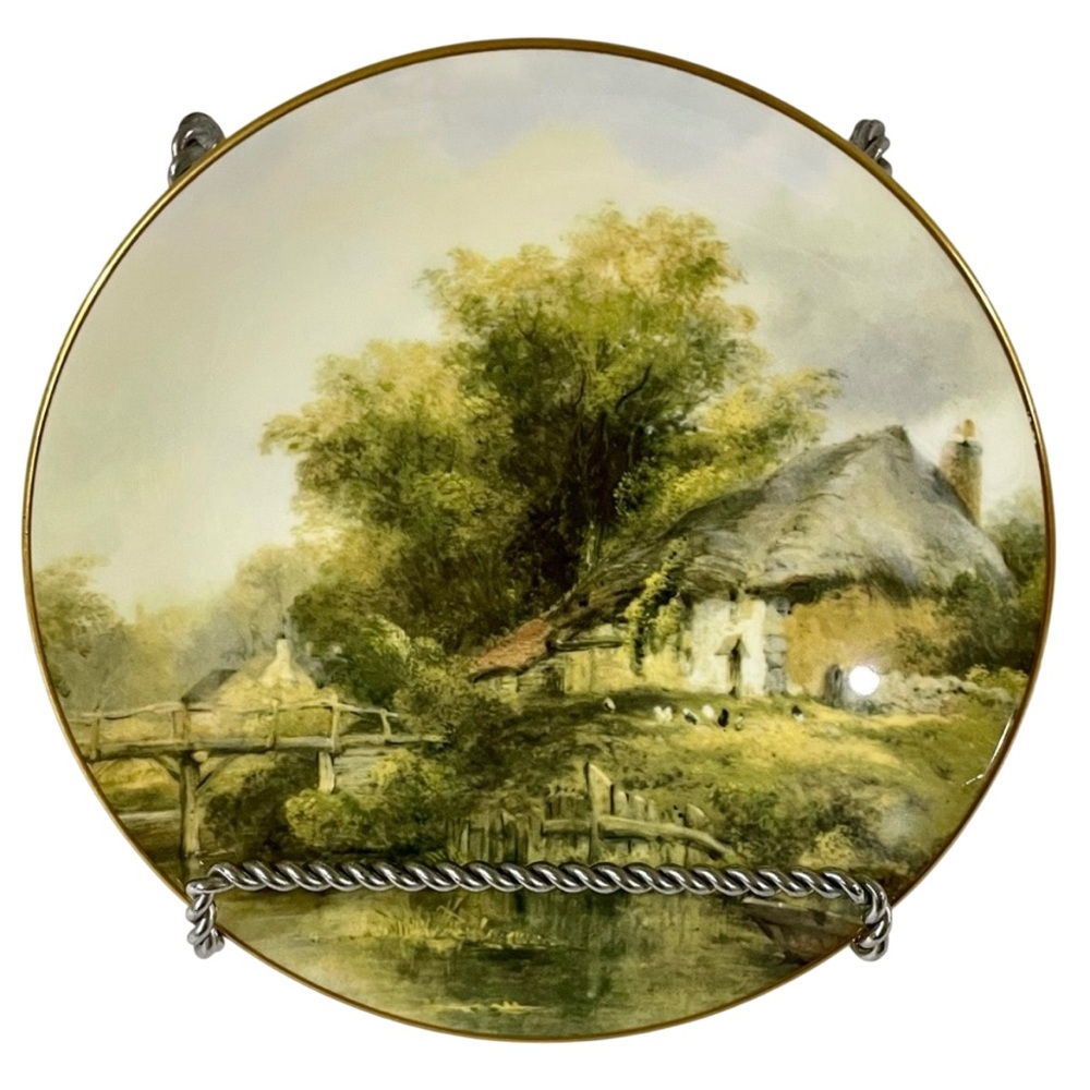 Coalport Collector Plate THE RUSTIC BRIDGE From ENGLISH MASTERPIECES F.W. Watts